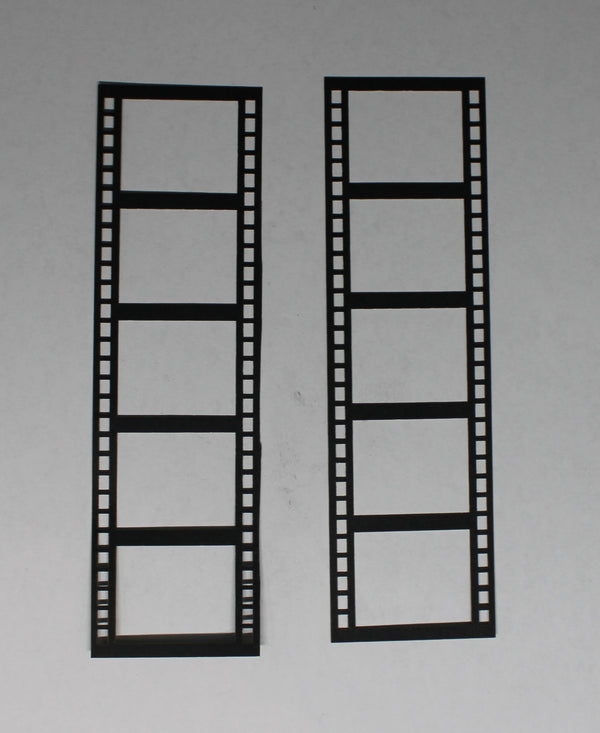 Black Cardstock Film Strip Medium Pack of 2