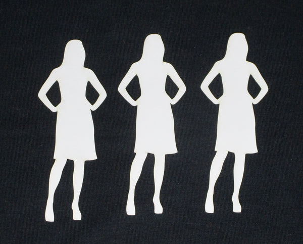 White Cardstock Girls Hands on Hips Small Pack of 3