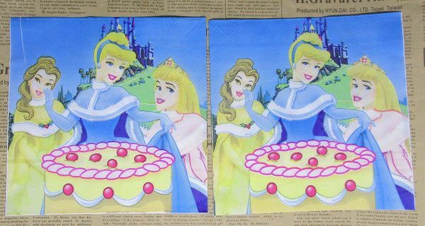 Paper Napkins (Pack of 2) Princess Party with Cake & Castle