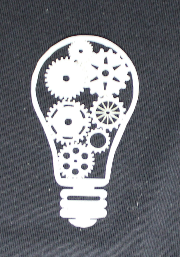 Stencil/Mask Light Globe With Cogs