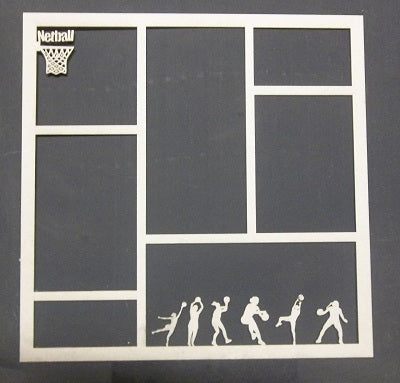 Chipboard Page Frame Netball 1