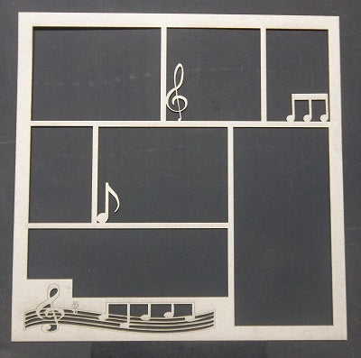 Chipboard Page Frame Music