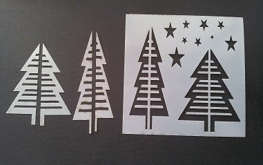 Plastic Stencil Christmas Tree
