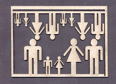 Chipboard Family People Multi Small