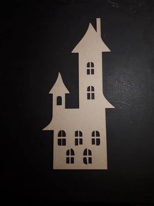 Chipboard Giant Tags Halloween Haunted House (4 Pieces)