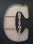 Chipboard Printer Tray Large Christmas