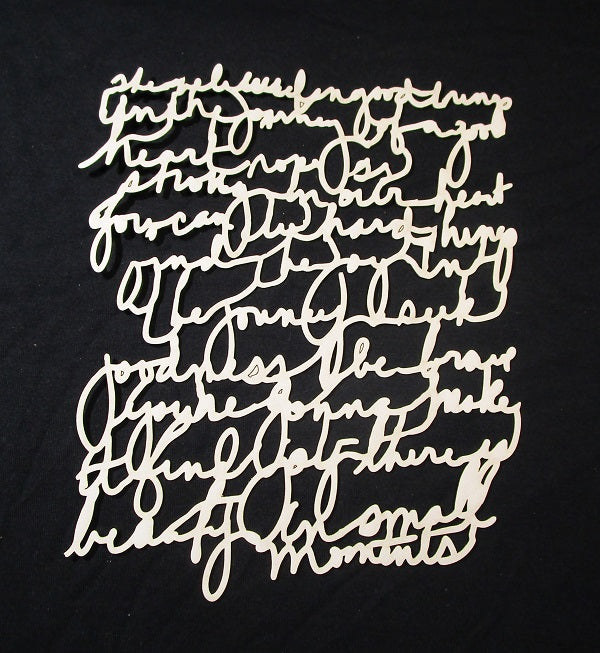 Art Journal Mixed Media Cardstock Writing Asemic