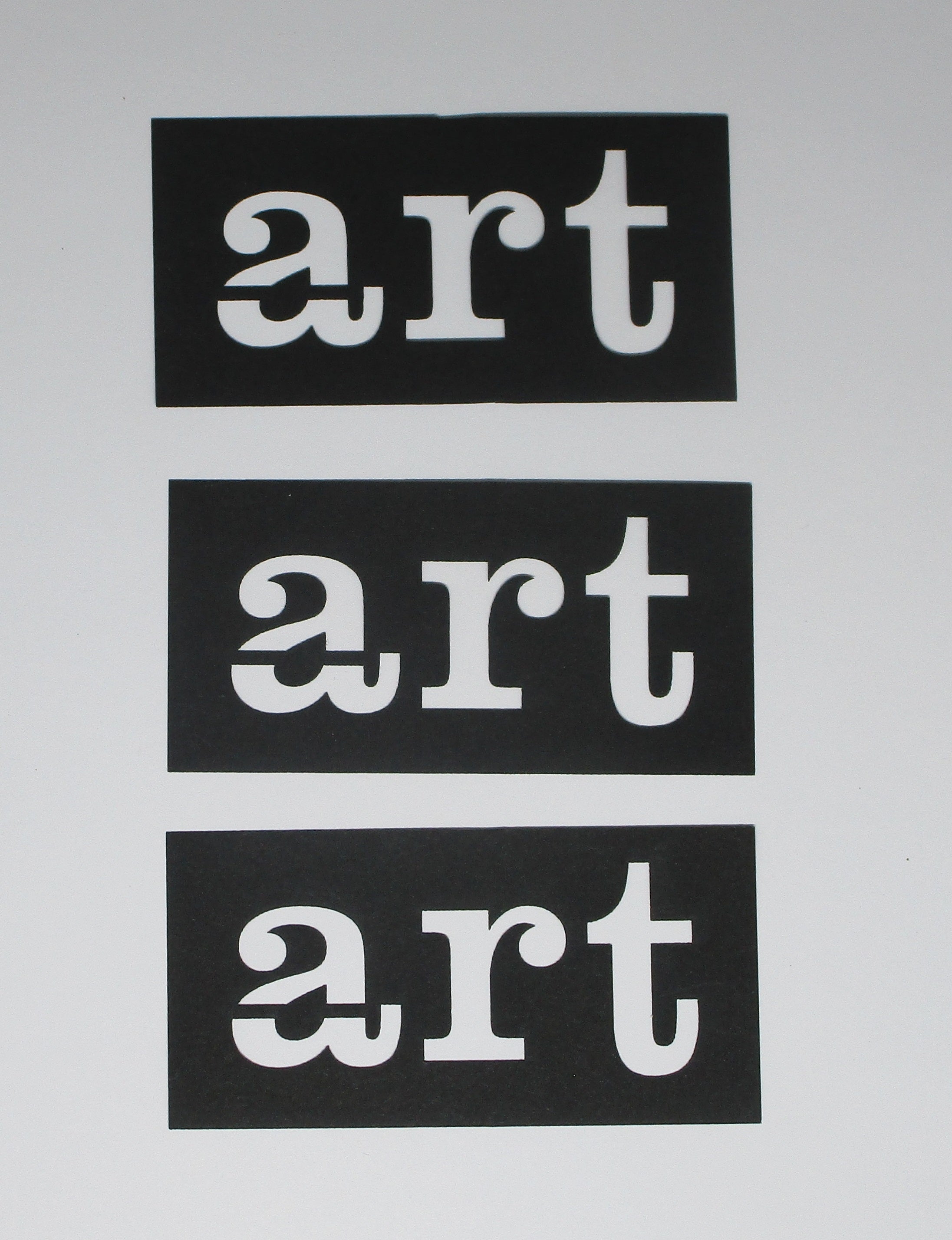 Black Cardstock Art Tiles