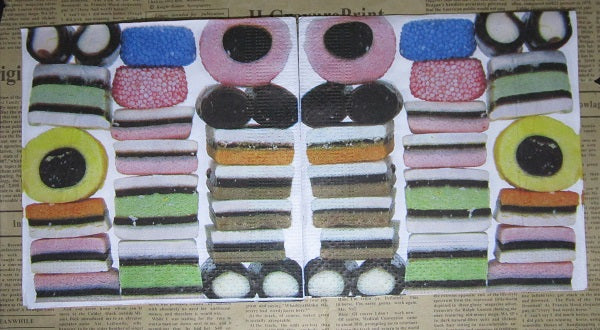 Paper Napkins (Pack of 2) Liquorice All Sorts Food