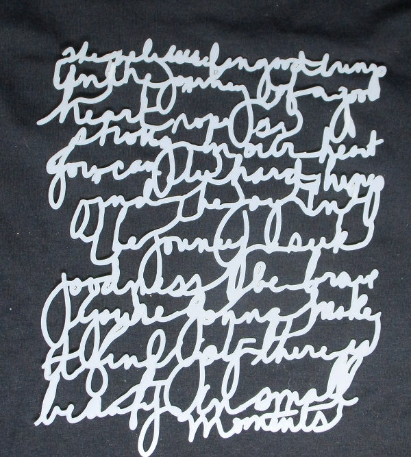 Stencil 6x8inch Asemic Handwriting