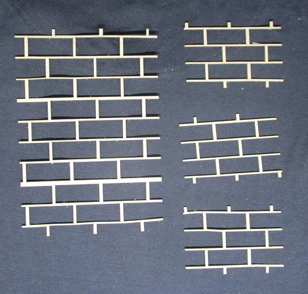 Chipboard Brickwall Pieces