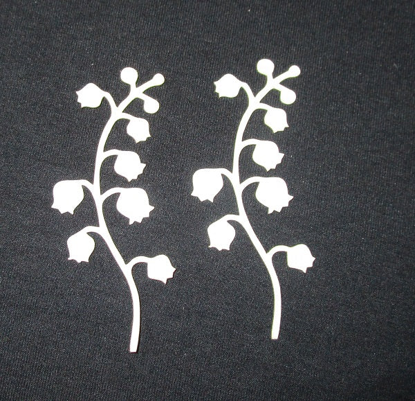 White Mixed Media Cardstock Small Vine