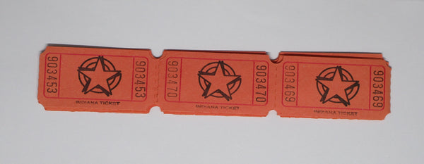 Paper Tickets Star Orange
