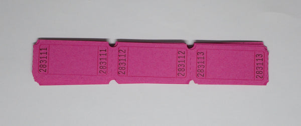 Paper Tickets Blank Hot Pink