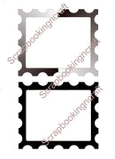 Acetate Transparency Large Postage Stamp solid and Pattern