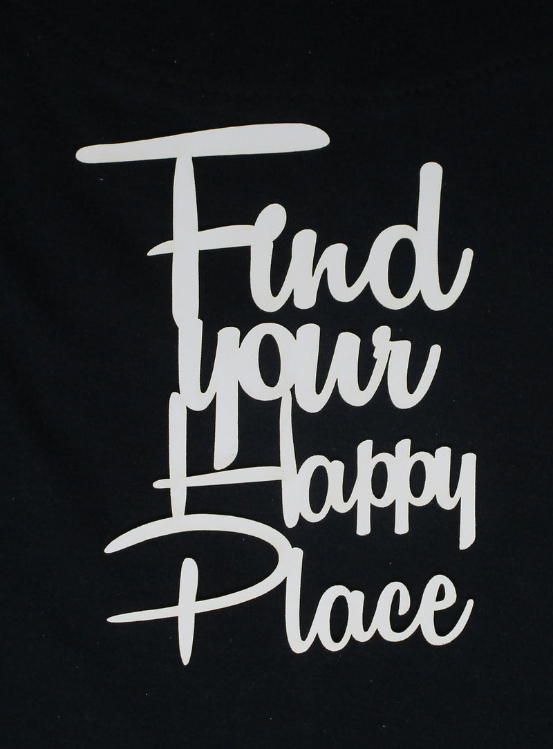 White Cardstock Word Find Your Happy Place