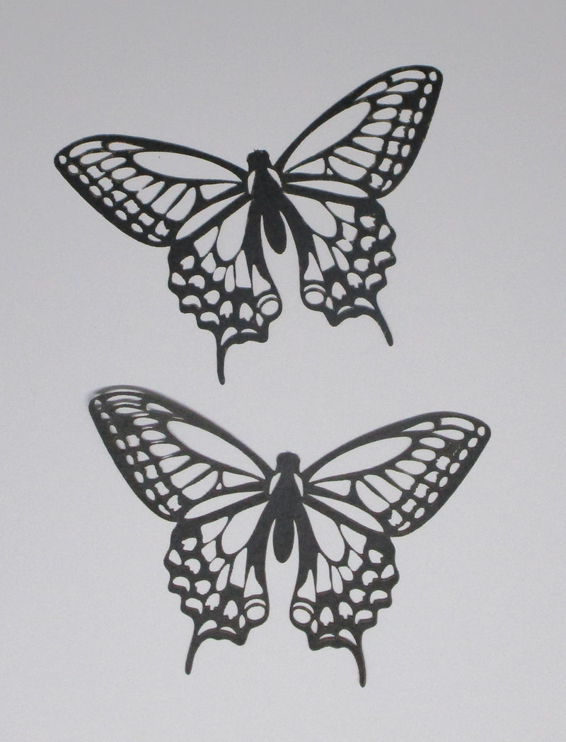 Black Cardstock Butterfly Small (Pack of 2)