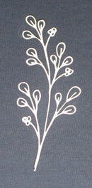 White Cardstock Fine Loopy vines