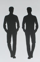 Black Cardstock Men or Boys Small Pack of 2