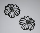 Black Cardstock Daisy Flowers