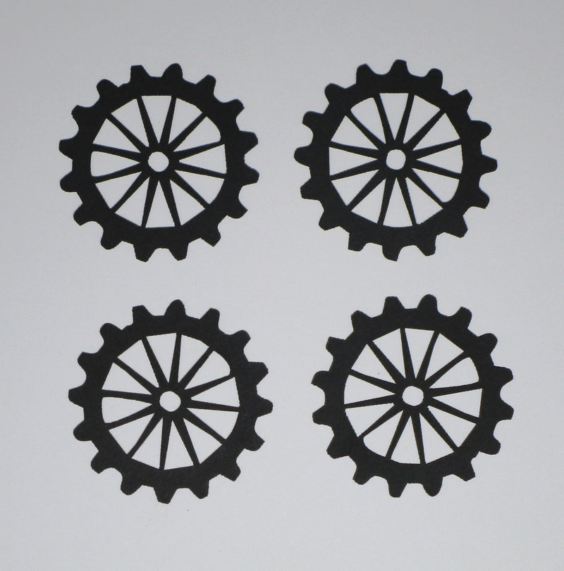 Card Cogs Black Cardstock Cogs Large Sprokets