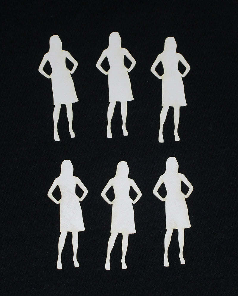 White Cardstock Girls Hands on Hips Mini Pack of 6