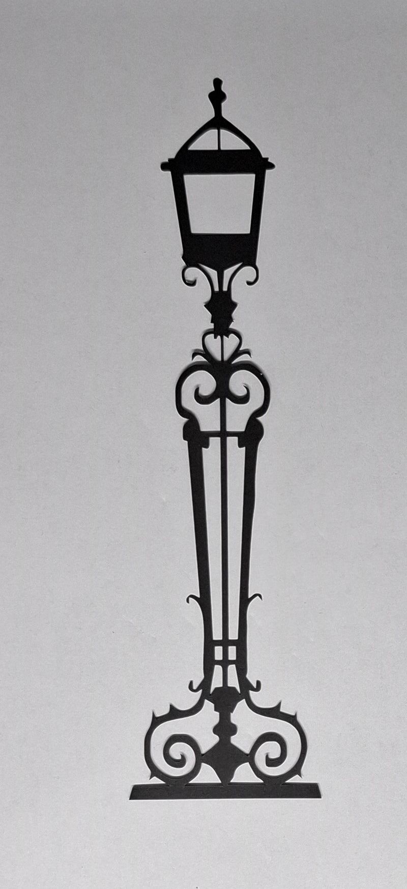 Black Cardstock Light Post