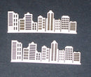 White Cardstock City Small (Pack of 2)