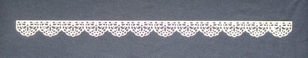 White Cardstock Fancy Lace Border