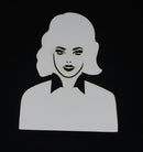 White Cardstock Lady Solid Mini