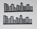 Black Cardstock City Sky Line Singles