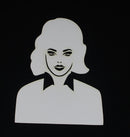 White Cardstock Lady Solid Small