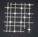 White Cardstock Star Mesh Collage