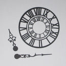 Black Cardstock Roman Clock 2 Layers and Clock Hands