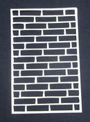 White Cardstock Brickwall
