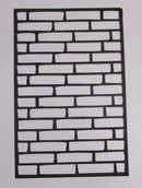Black Cardstock Brickwall