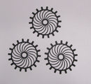 Black Cardstock Cogs Small Spiral Design (Copy)