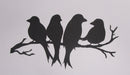 Black Cardstock Birds on a Twig Large