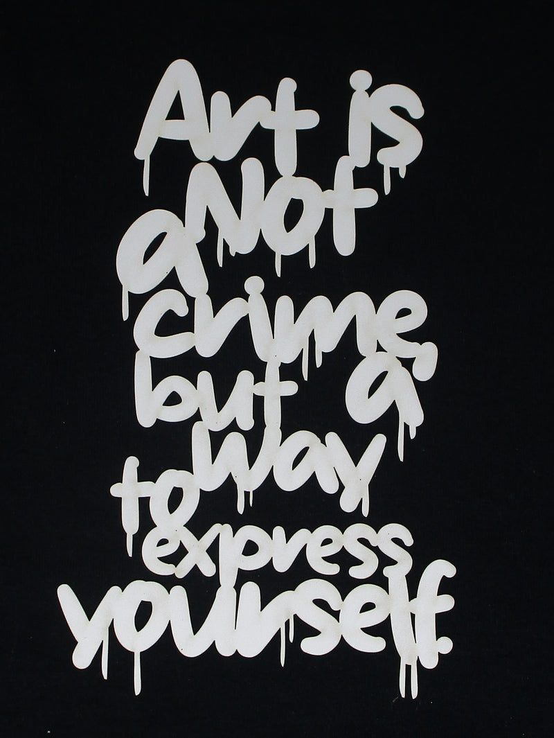 White Cardstock Word Art is not a crime but a way to express yourself