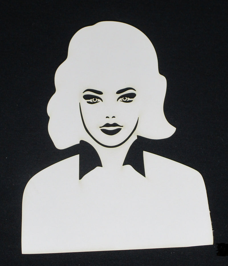 White Cardstock Lady Solid Medium