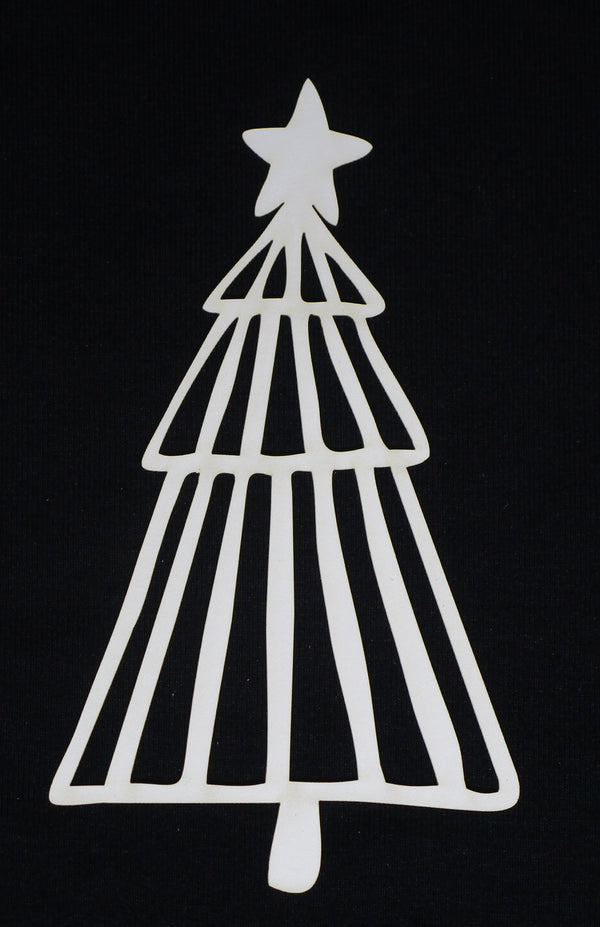 White Cardstock Christmas Tree with Star
