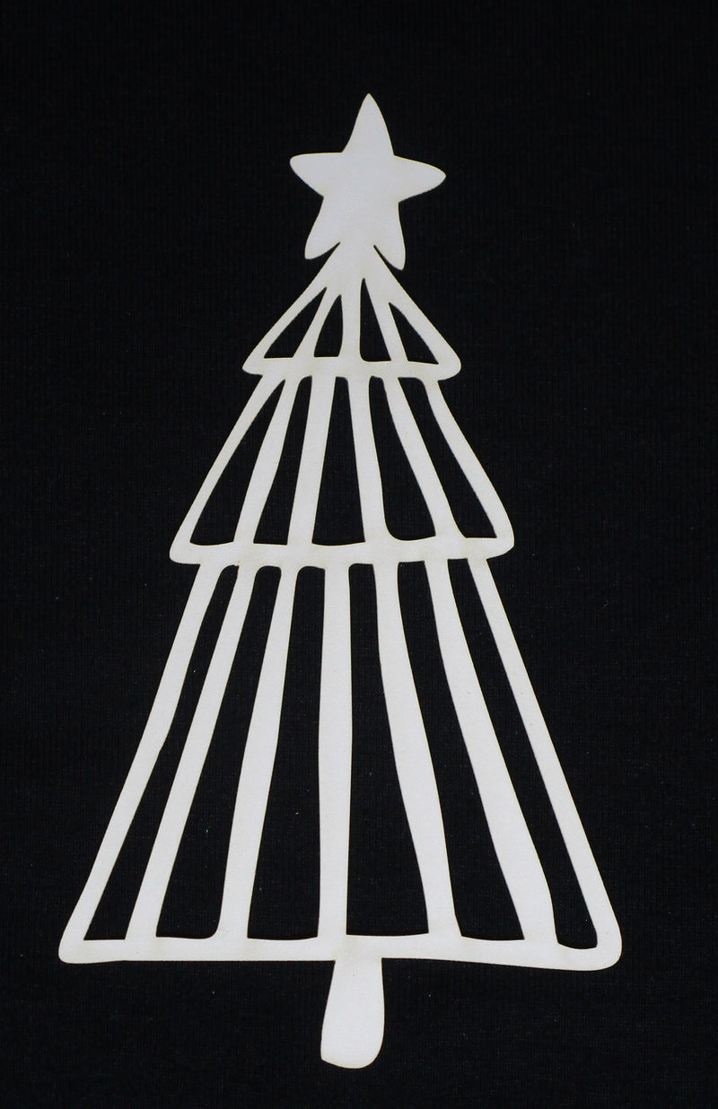White Cardstock Christmas Tree with Star