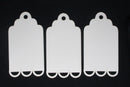 White Cardstock Tags with Scallop Edge.