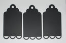 Black Cardstock Tags with Scallop Edge Large