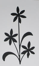 Black Cardstock Daisy Flower Stem