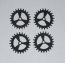 Black Cardstock Cogs Trio