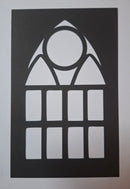 Black Cardstock Arch Window (For Peekaboo Pages)