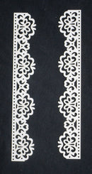 White Cardstock Decorative Lace Strips 6inch