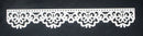 White Cardstock Decorative Lace Strips 12 inch