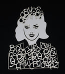 White Cardstock Girl with Alphabet embellishments Medium